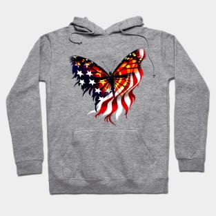 butterfly 4th of july Hoodie